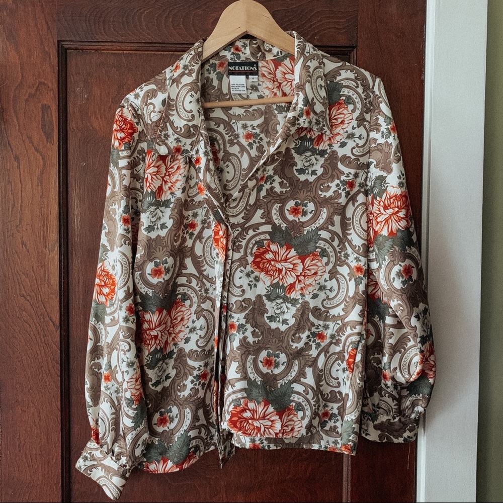 Floral button down